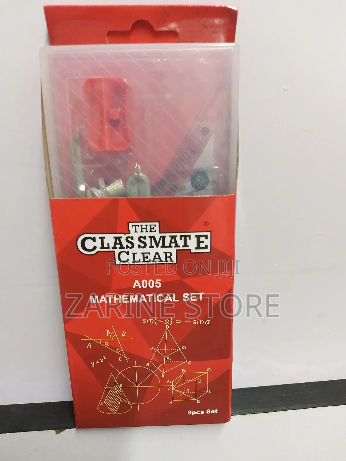 Classmate Clear Casing Mathematical Set 9 Pieces Set