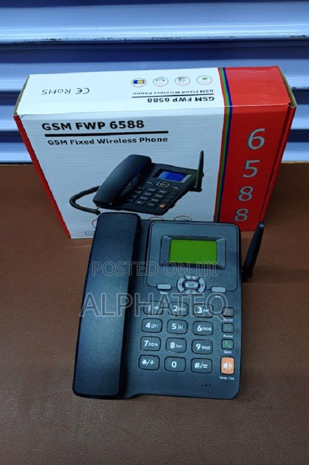 ETS 6588 GSM Fixed Wireless Phone With SIM Card Slots