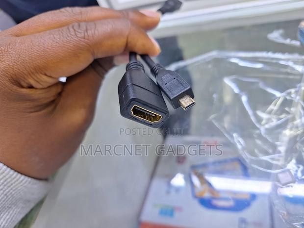 15MM Long Cable Micro Hdmi to Hdmi Femle Converter Cable