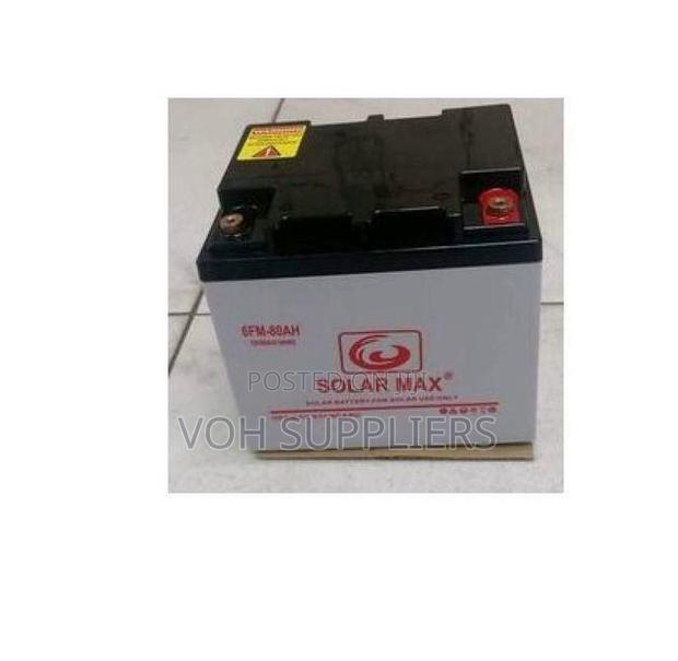 Solarmax 80AH Solar Battery Deep Cycle Solar Gel Battery No