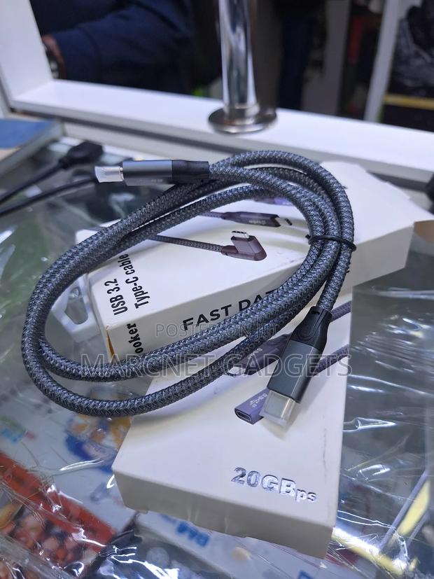 Braided Usb Type C 3.2 Cable 100W 20gbps Display Charge - thumbnail 2