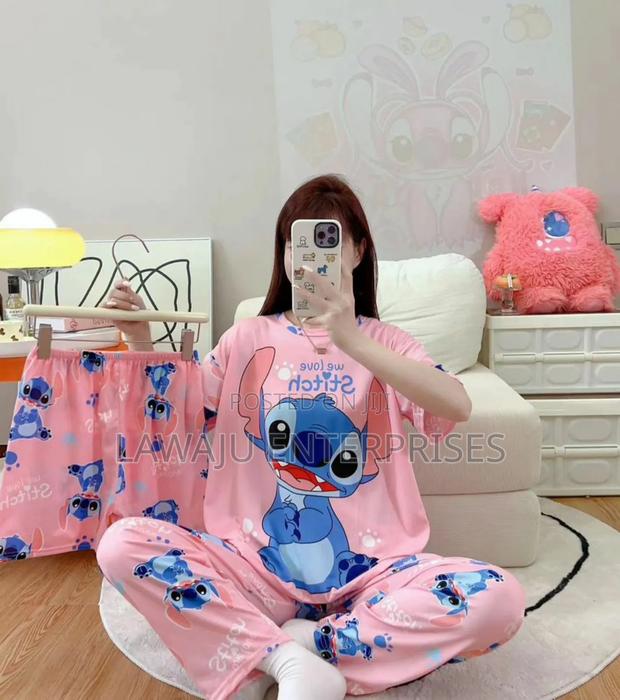 3 in 1 Stitch Ladies Pyjamas - thumbnail 3