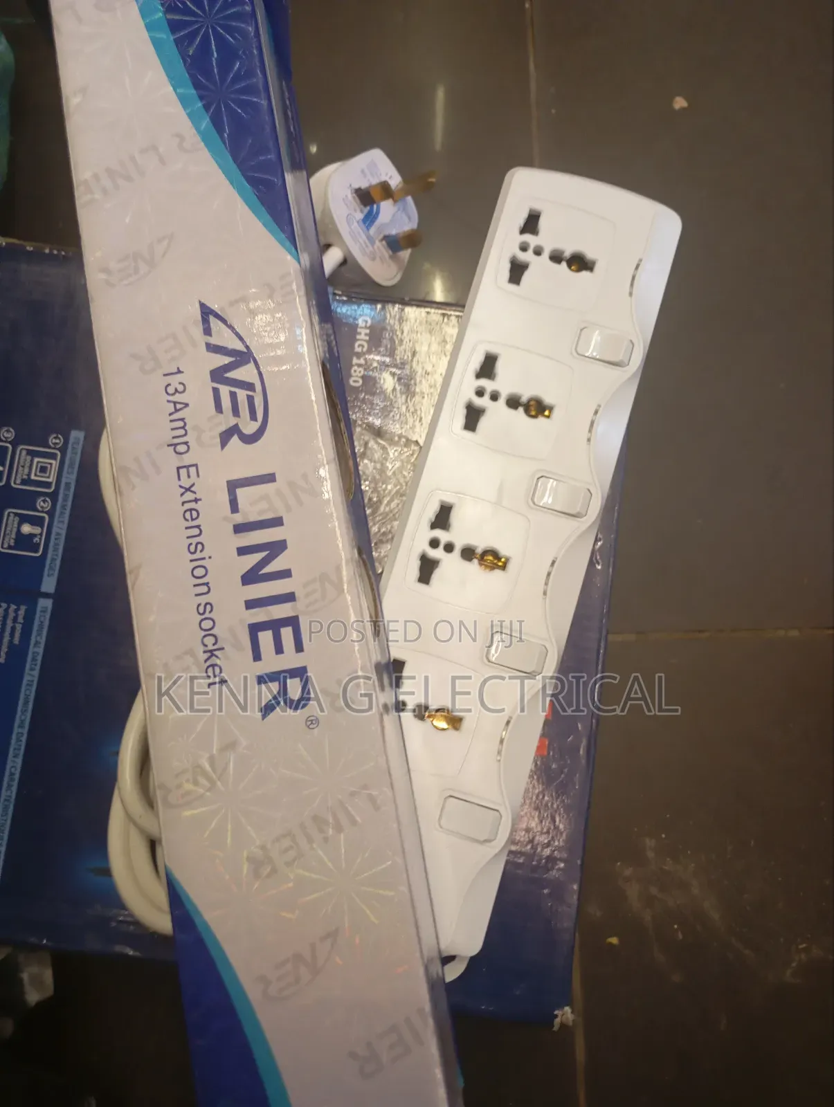 Power Extension Socket 3 Meters Cable 4way
