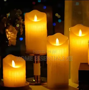* 3 in 1 Flameless Led Candle Plastic Yellow Flame