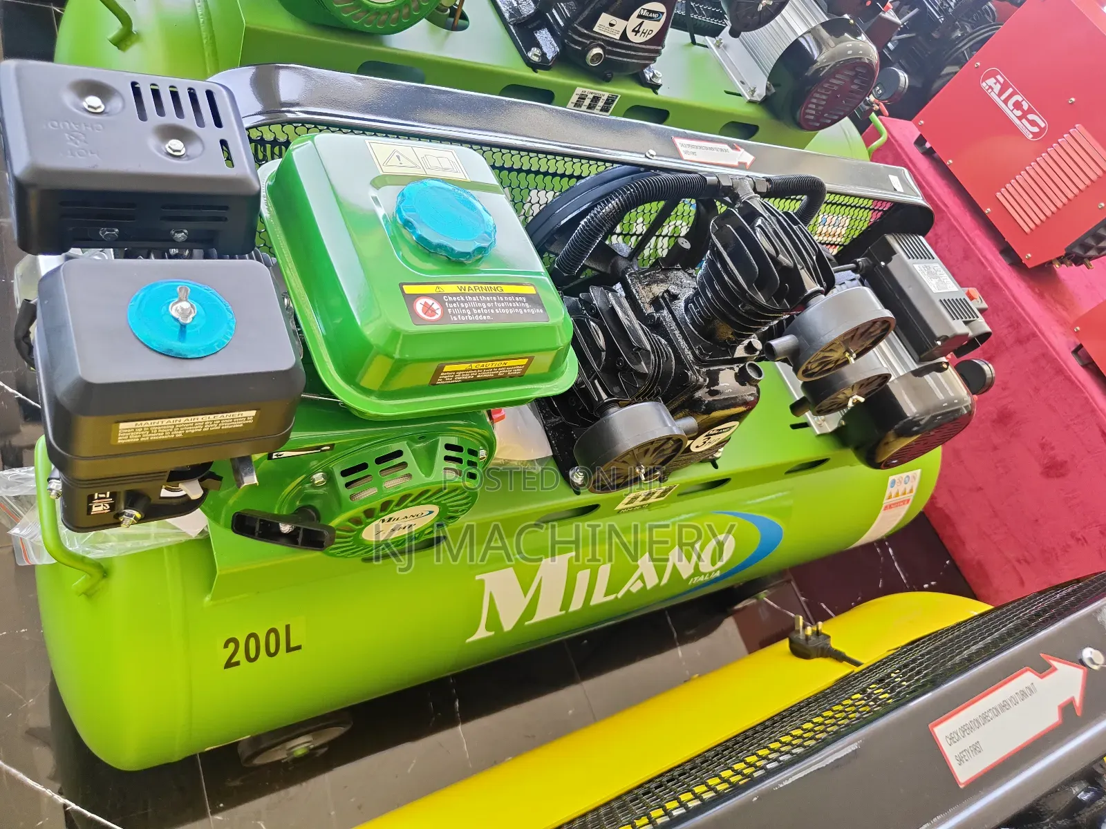 Dual Type Air-Compressor Heavy Duty Petrol and Electric