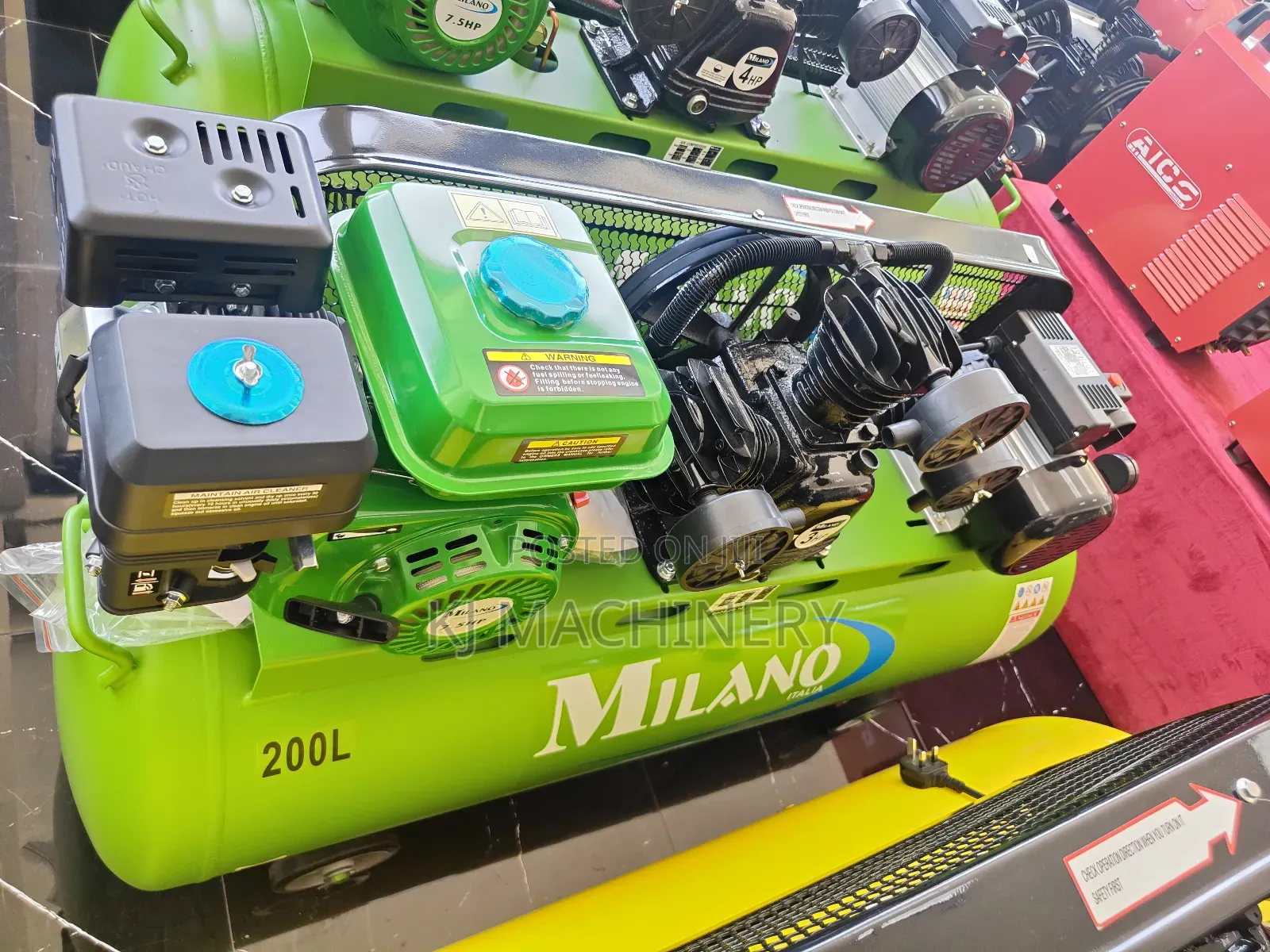 Dual Type Air-Compressor Heavy Duty Petrol and Electric