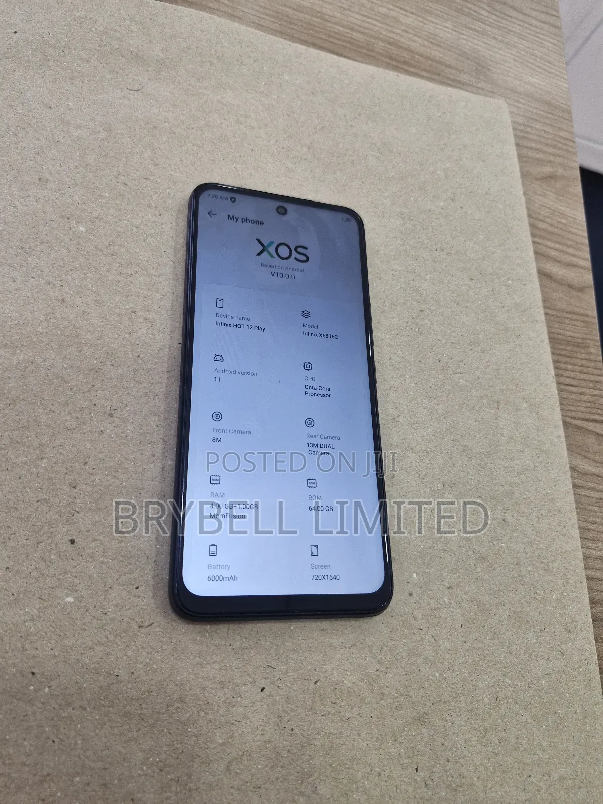 Infinix Hot 12 play 64 GB Gray