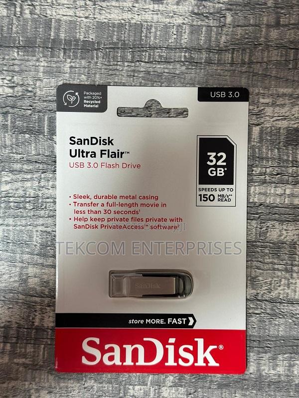 Sandisk Ultra Flair 3.0 32GB Flash Drive(Metallic) - main view