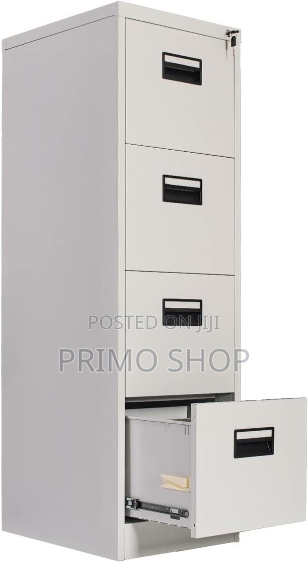 Office Cabinet, Lockable 4 Drawers Metal Cabinet - thumbnail 2