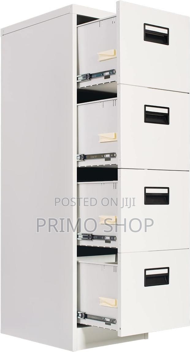 Office Cabinet, Lockable 4 Drawers Metal Cabinet - thumbnail 7