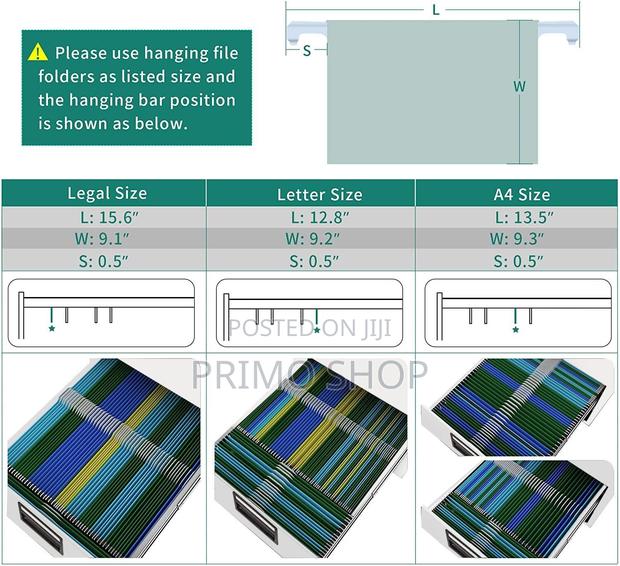 Office Cabinet, Lockable 4 Drawers Metal Cabinet - thumbnail 6