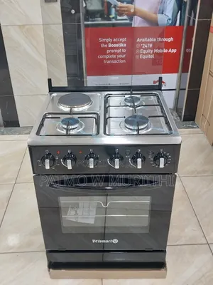 Cooker, Volsmart Standing Cooker 58×58 3+1 Electric Oven