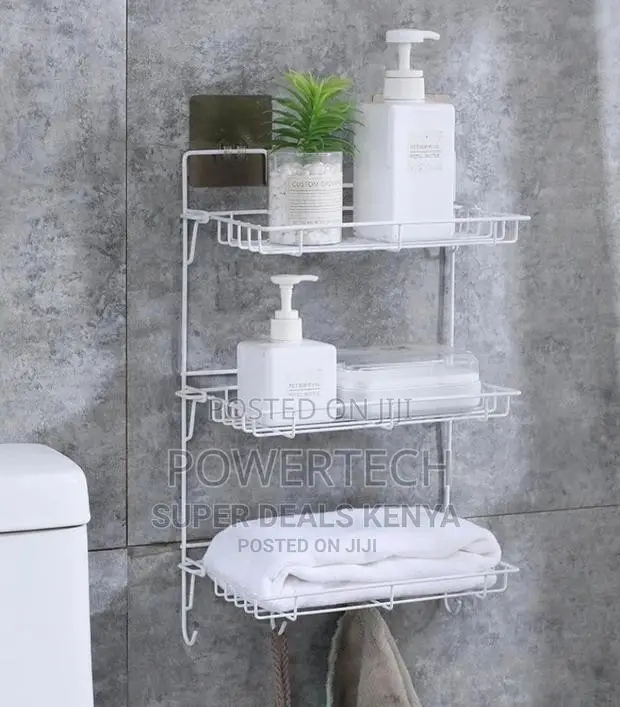 Metallic Hanging Bathroom Organizer.