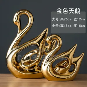 2 Piece Decorative Swans-Za