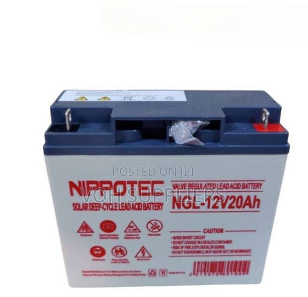 Nippotec 20ah Solar Battery Deep -Cycle Lead ACID - main view