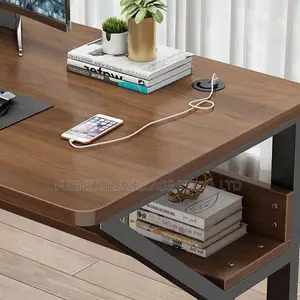Home Office Desk, Computer Desk With Storage Room