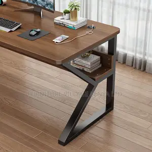 Home Office Desk, Computer Desk With Storage Room