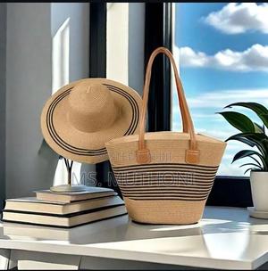 Elegant Beach Straw Hat Bag Sets - thumbnail 2