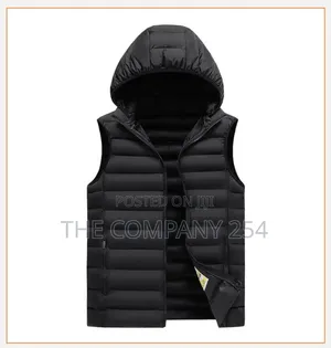 Half Puff Warm Sleeve Less Jackets Plain Branding Printing