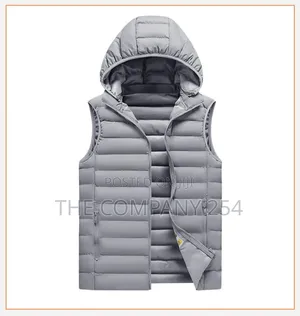 Half Puff Warm Sleeve Less Jackets Plain Branding Printing