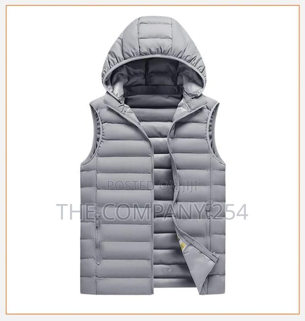 Half Puff Warm Sleeve Less Jackets Plain Branding Printing - thumbnail 4