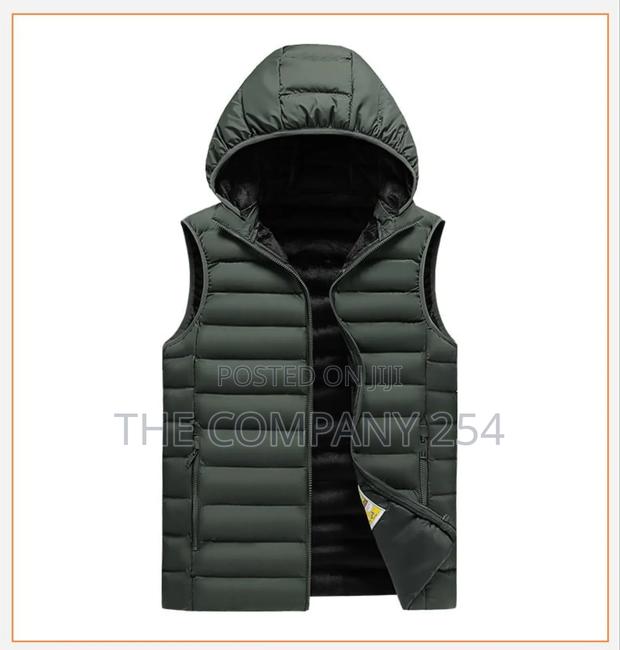 Half Puff Warm Sleeve Less Jackets Plain Branding Printing - thumbnail 5