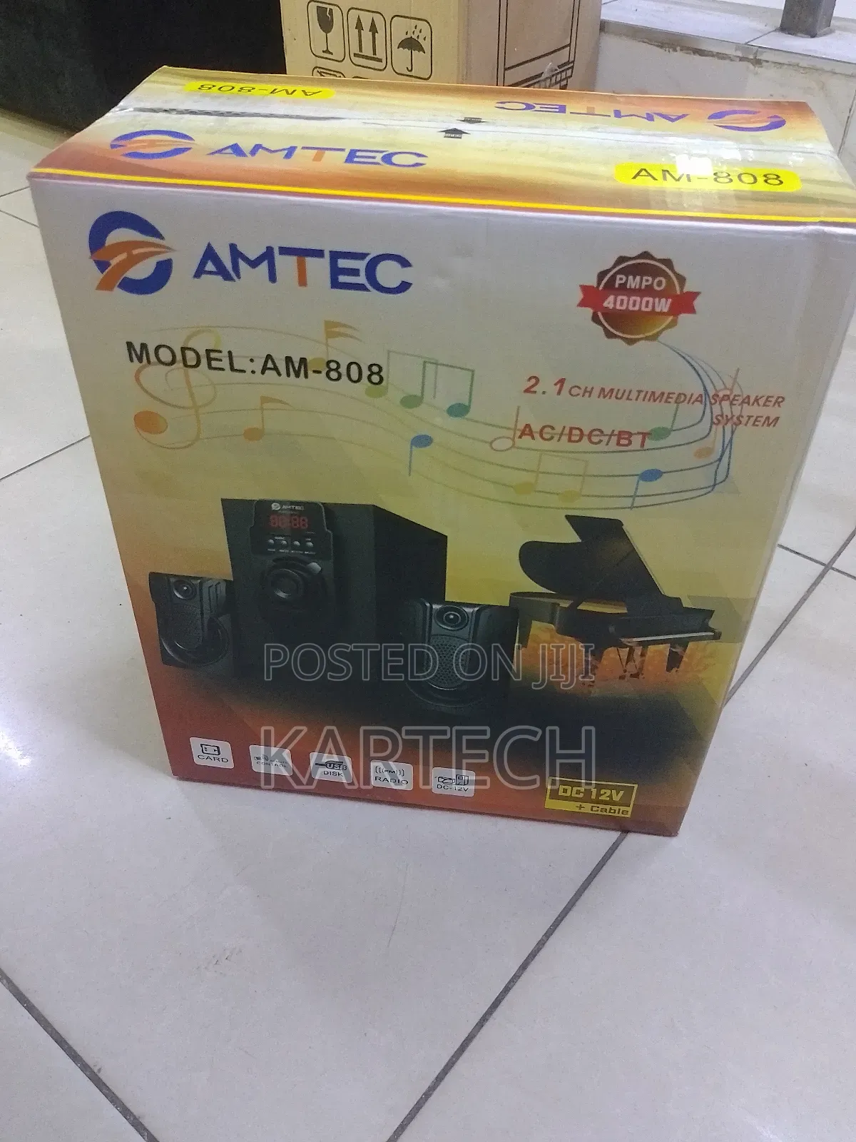 Amtec AM-808 Sound System With Remote Control