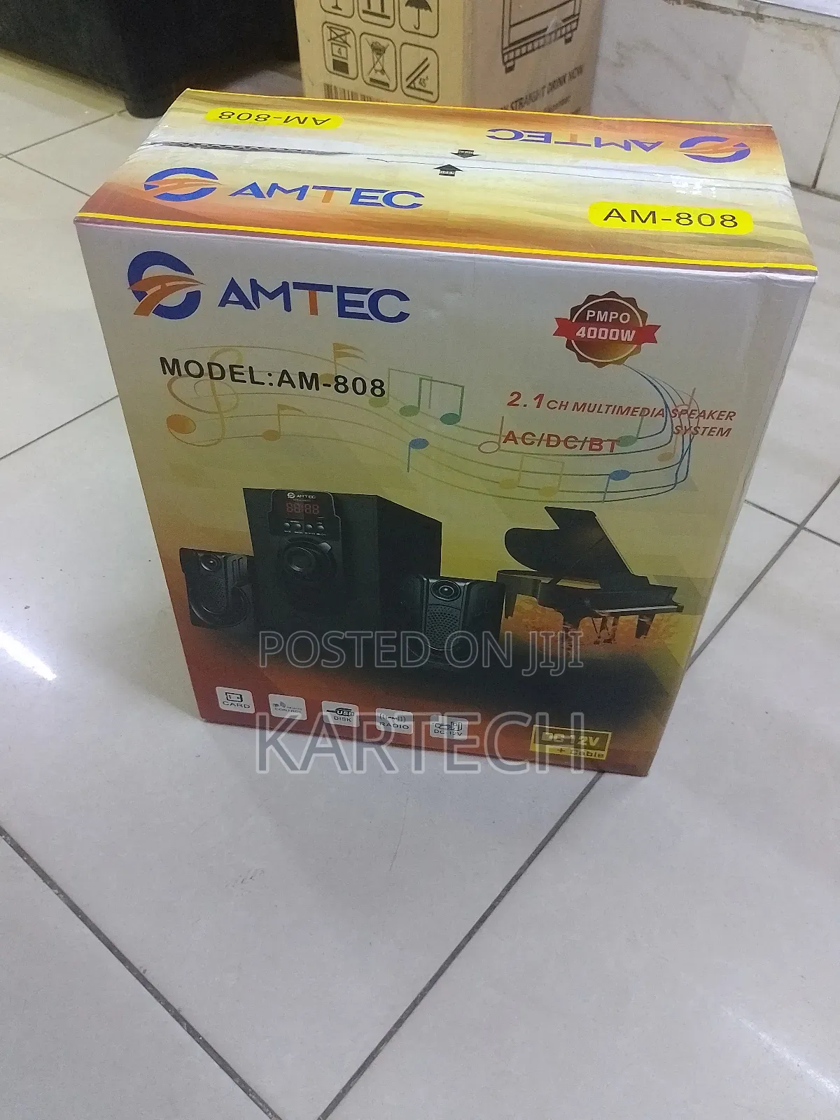 Amtec 2.1CH X-Bass Hi-Fi Multimedia Speaker System 808