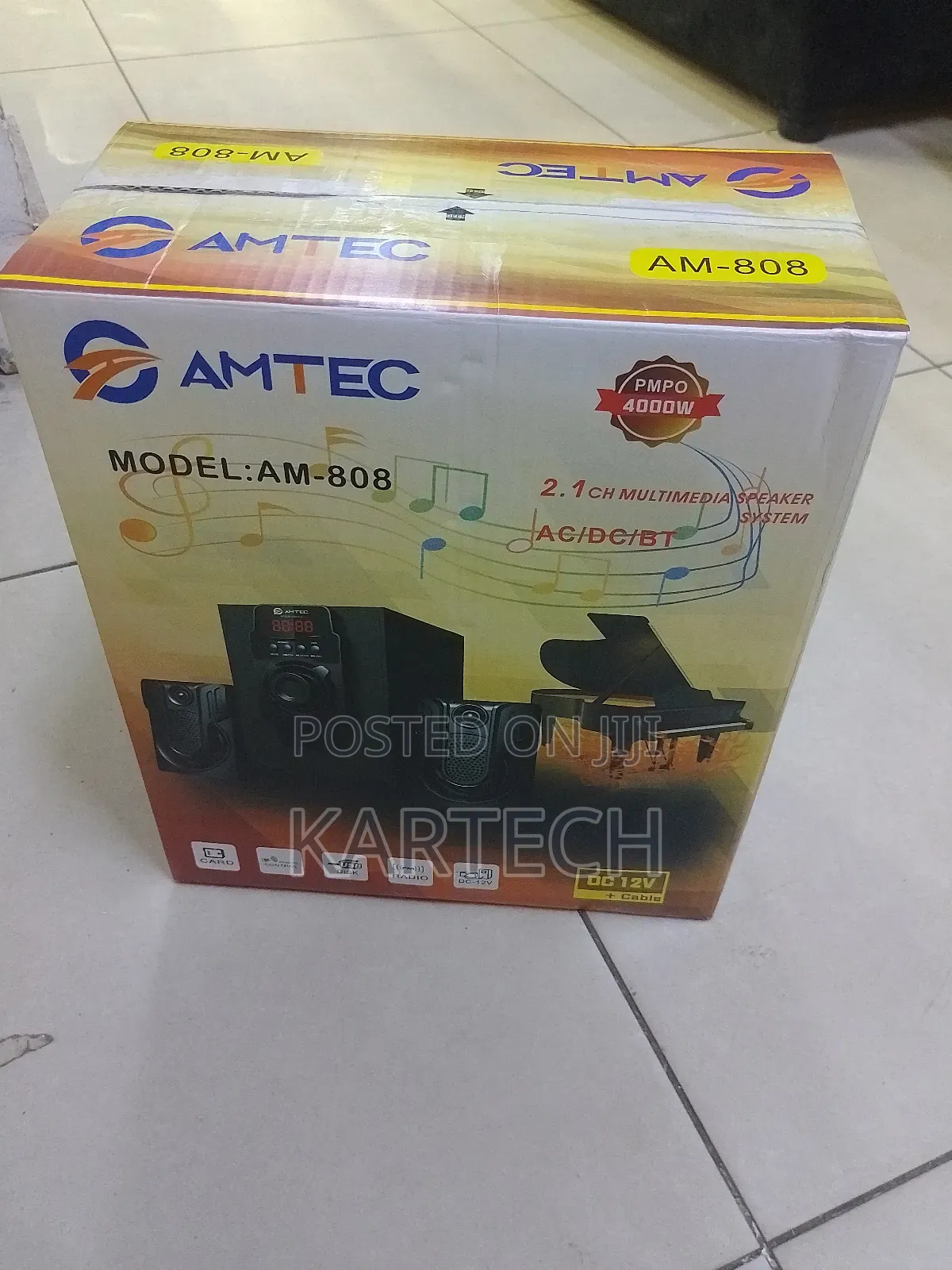 Amtec AM-808 2.1CH X-Bass Hi-Fi Speaker System