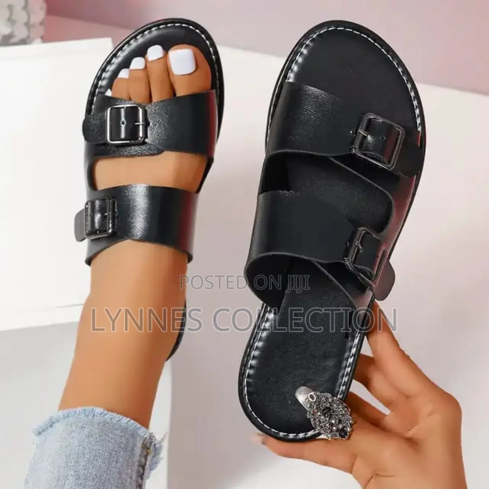 Bucked Leather Sandals
