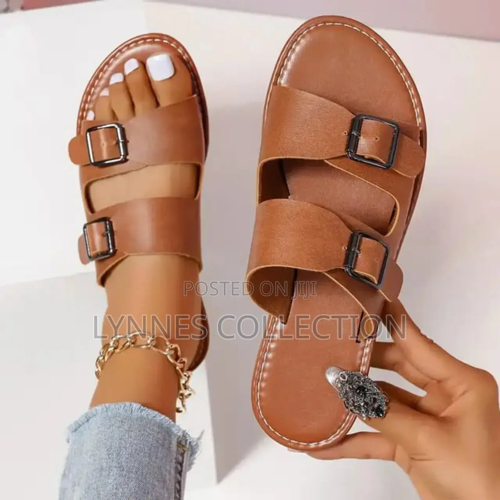 Bucked Leather Sandals