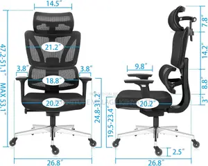 Ergonomic Mesh Office Chair With Adjustable Height