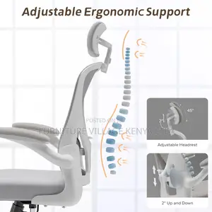 High Back Office Chair With Flip-Armrest