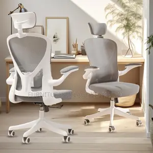 High Back Office Chair With Flip-Armrest
