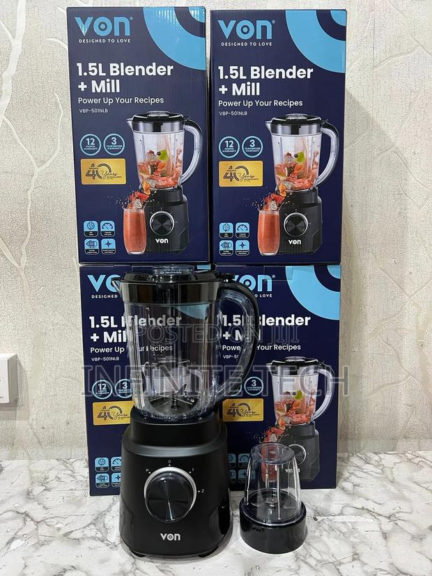 Von 1.5ltrs Speed Blender + Mill 500watts