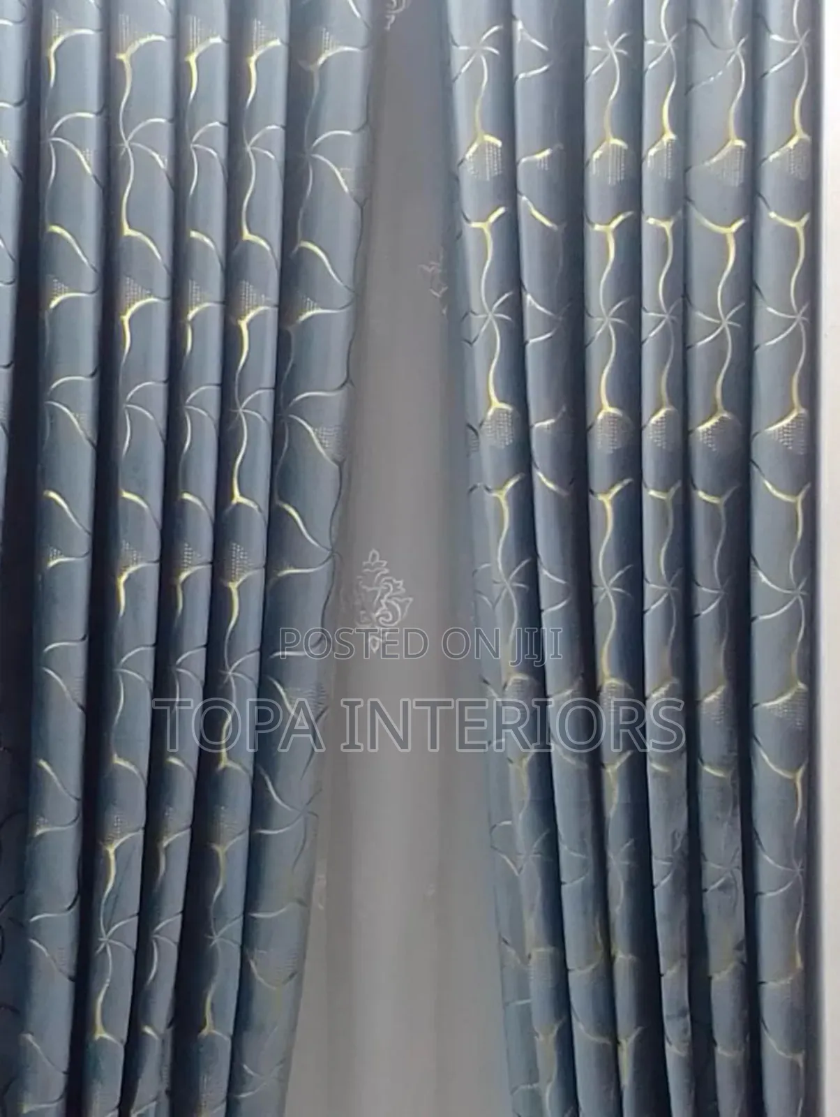 Grey and Gold Home Decor Curtains Velvet Window Curtains