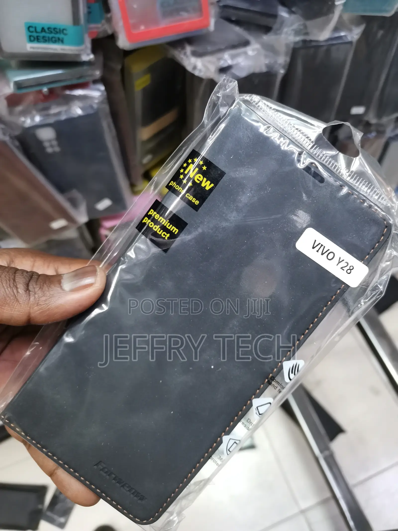 Vivo Y28 5G Flip Cover | Card Pockets Wallet Stand | Flip