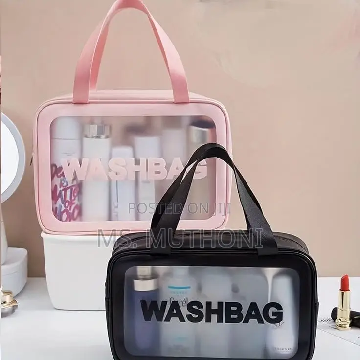 3pc Wash Bag Pouch With Wide Base