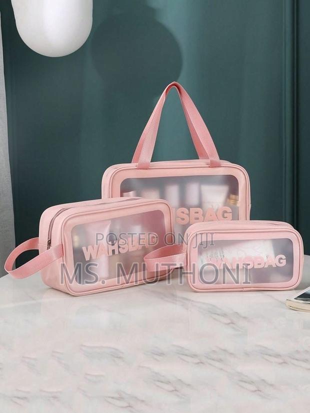 3pc Wash Bag Pouch With Wide Base - thumbnail 2