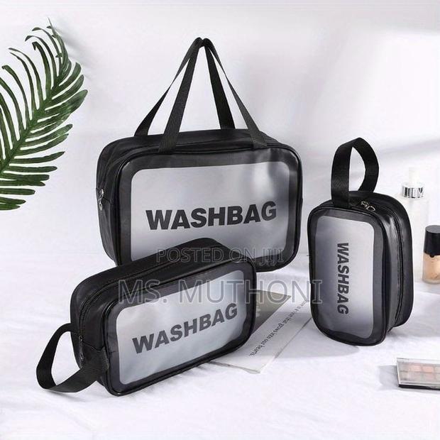3pc Wash Bag Pouch With Wide Base - thumbnail 6