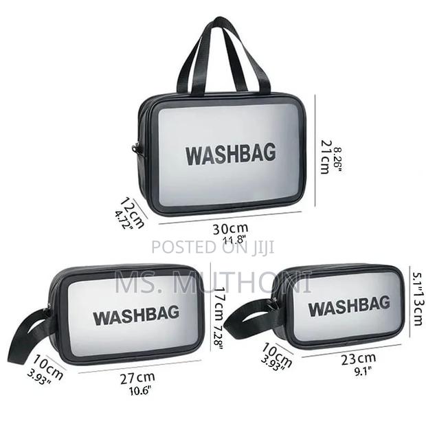 3pc Wash Bag Pouch With Wide Base - thumbnail 5