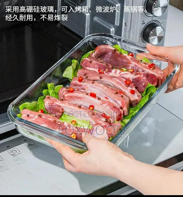 3pcs BAKING MICROWAVEABLE Glass - thumbnail 3
