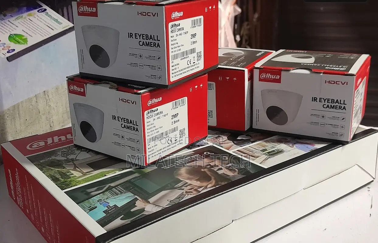 4 Cameras Full Set DAHUA 4 CHANNELS 4 CAMERAS COMPLETE KIT