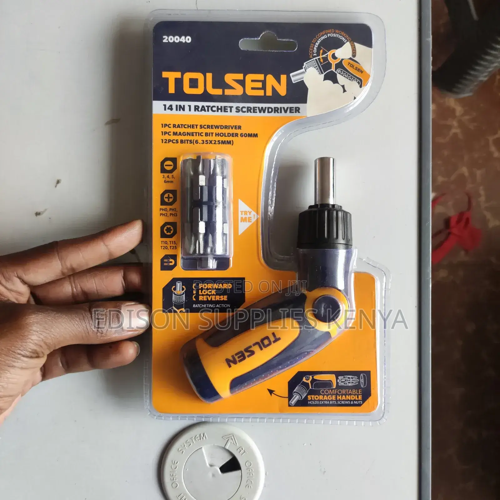 Tolsen 14-in-1 Ratchet Screwdriver Set , Bits and Socket Set