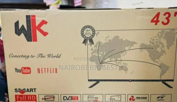 Wk Smart 43" Frameless Tv With Bluetooth - thumbnail 2