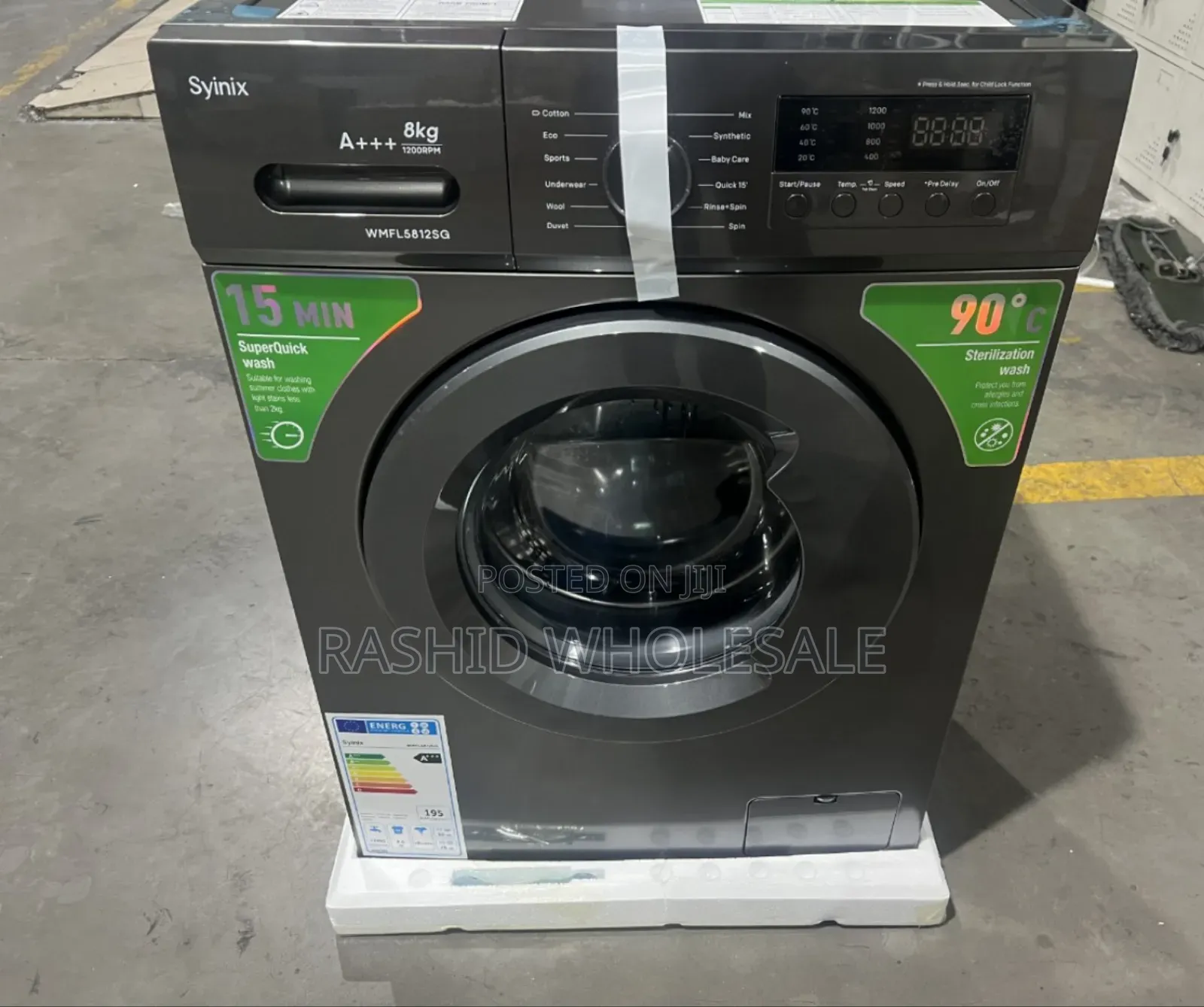 Washing Machine Syinix 8kgs.Wash and Spin