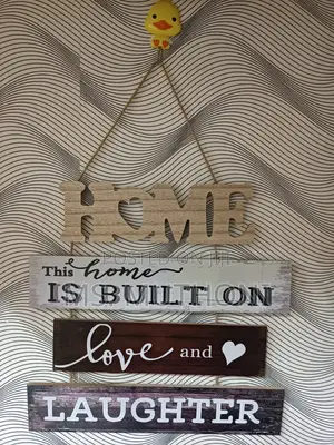 Long Retro Style Wooden Wall Hanging Sign Decor
