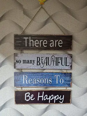 Long Retro Style Wooden Wall Hanging Sign Decor