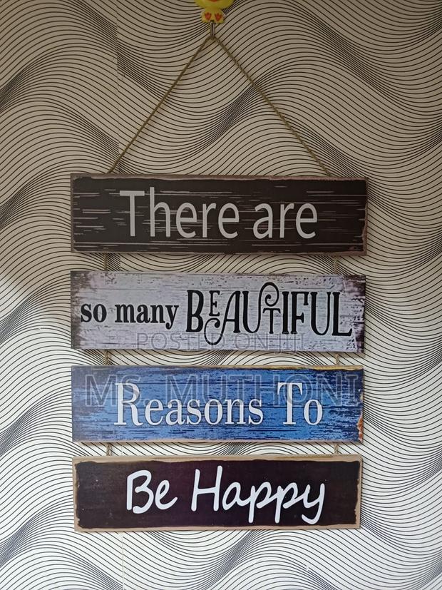 Long Retro Style Wooden Wall Hanging Sign Decor - thumbnail 4