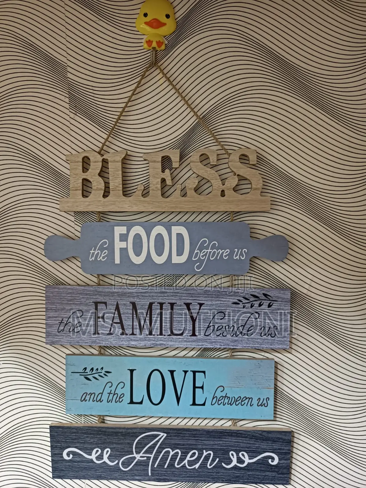 Long Retro Style Wooden Wall Hanging Sign Decor